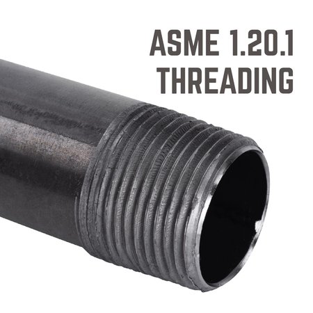 Ace Trading - Nipple STZ Industries 1/8 in. MIP each X 1/8 in. D MIP Black Steel 4-1/2 in. L Nipple 308UP18X412